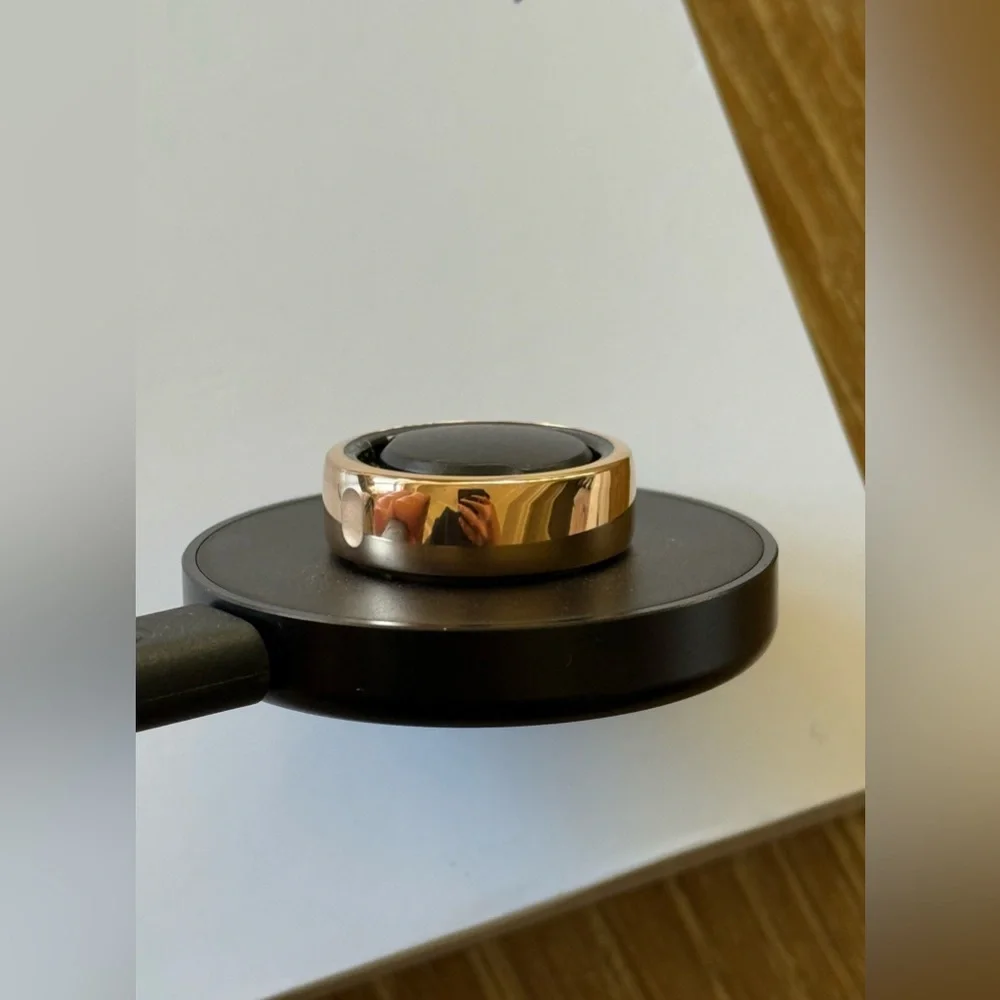 Oura Ring in Black and Gold